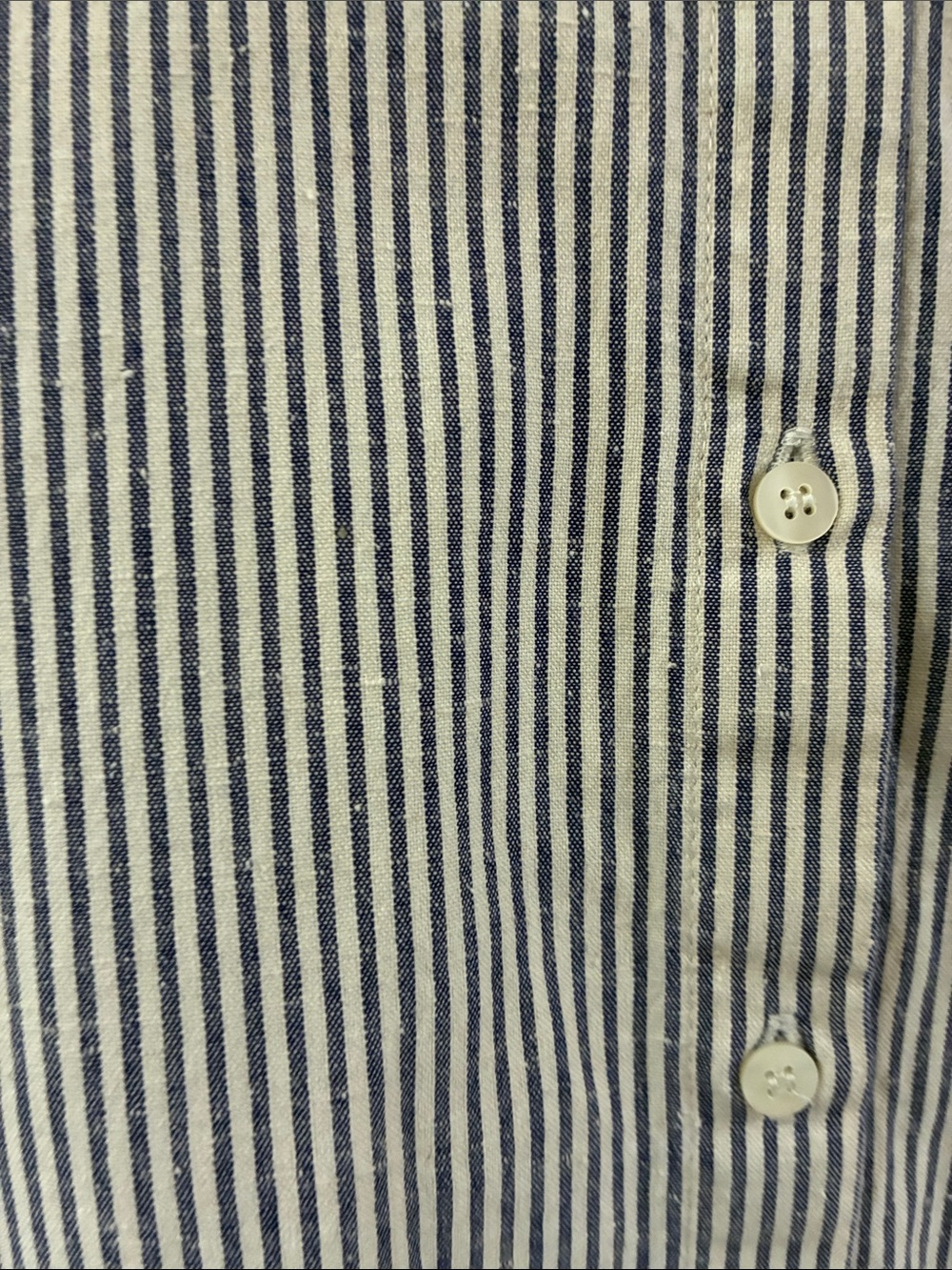 Sezane blue & White Striped Button-Up Shirt - size 34 ( us 2) - 100% cotton - Picture 3 of 5